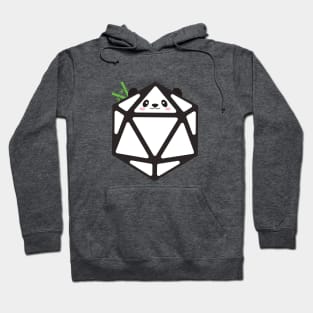 Polyhedral 20 Sided Dice Panda - Tabletop RPG and Animal Lovers Mashup Hoodie